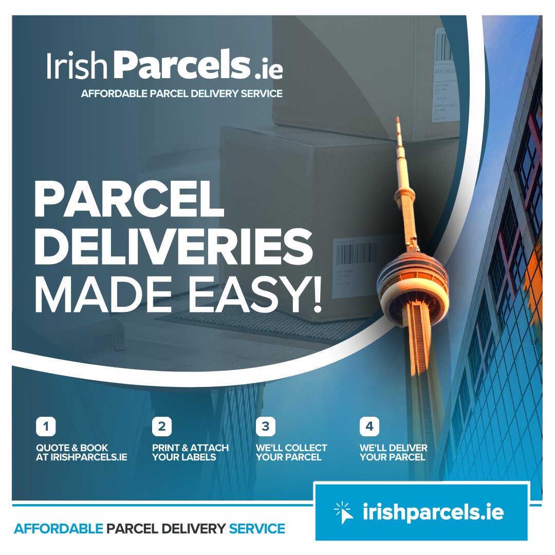 Worldwide Door-to-Door #ParcelDeliveries made easy with Irish Parcels 🇮🇪📦

1⃣ Quote &amp; Book Online
2⃣ Print &amp; Attach your Labels
3⃣ We'll Collect your Parcel
4⃣ We'll Deliver your Parcel

📍 Full Online Tracking provided with every order

Get started at irishparcels.ie