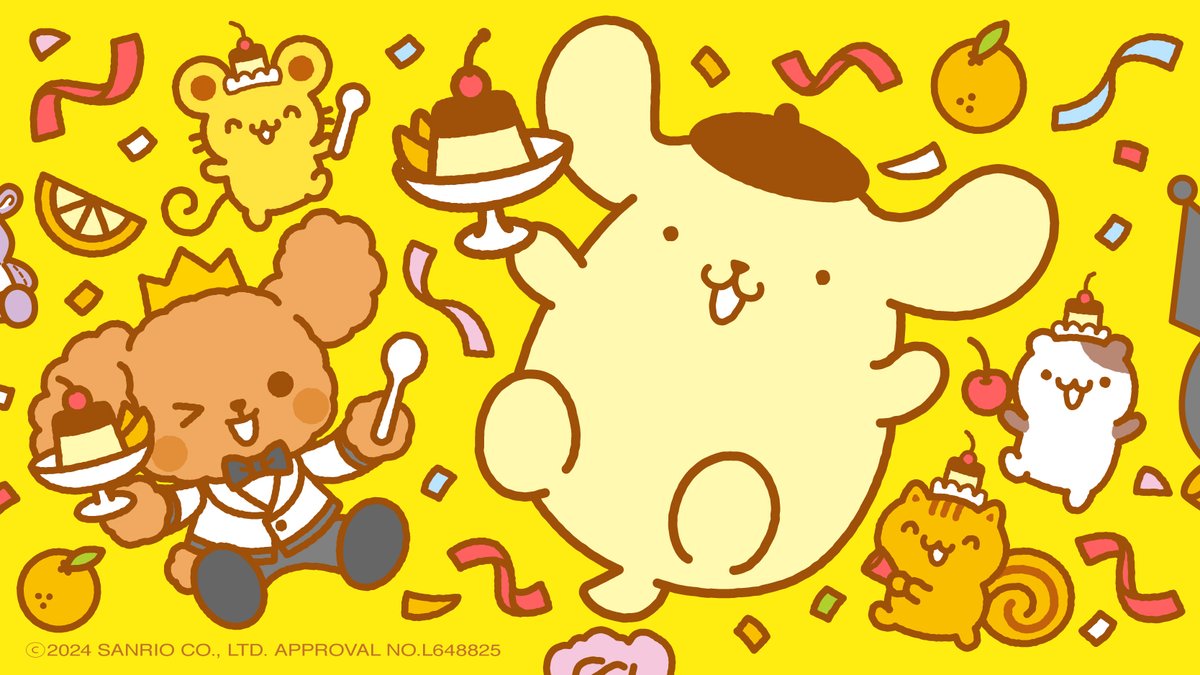 プリンくん💛 お誕生日おめでとう🎉 お祝いにみんなでプリンパーティー