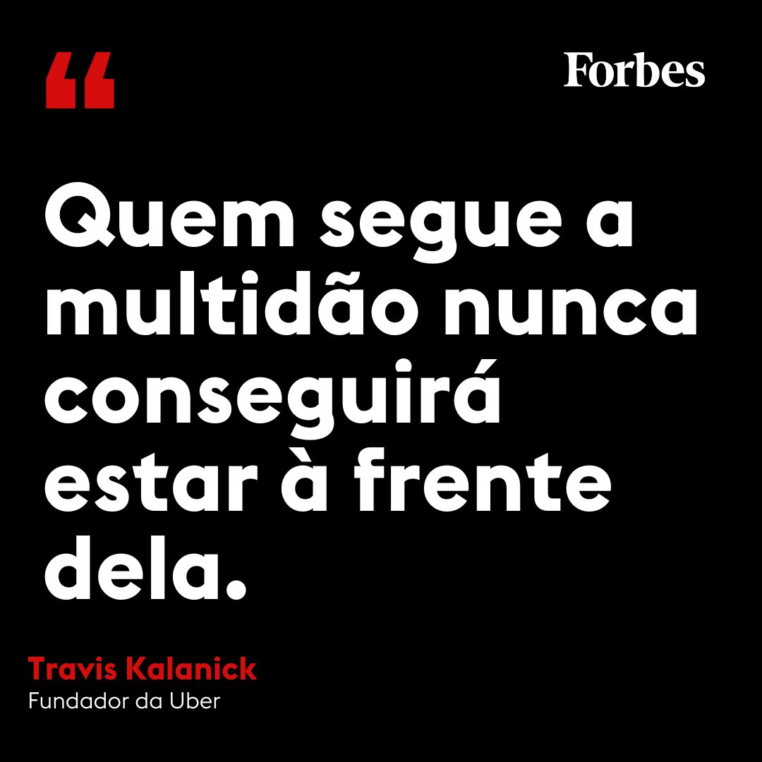 #TravisKalanick é um empresário norte-americano. É mais conhecido por ter sido cofundador e CEO da #Uber, mas atualmente trabalha como CEO da CloudKitchens. Sua fortuna é estimada em torno de US$ 1,1 bilhão.
#FraseDoDia #Forbesbr #Sucesso #Inspiracao #Objetivo