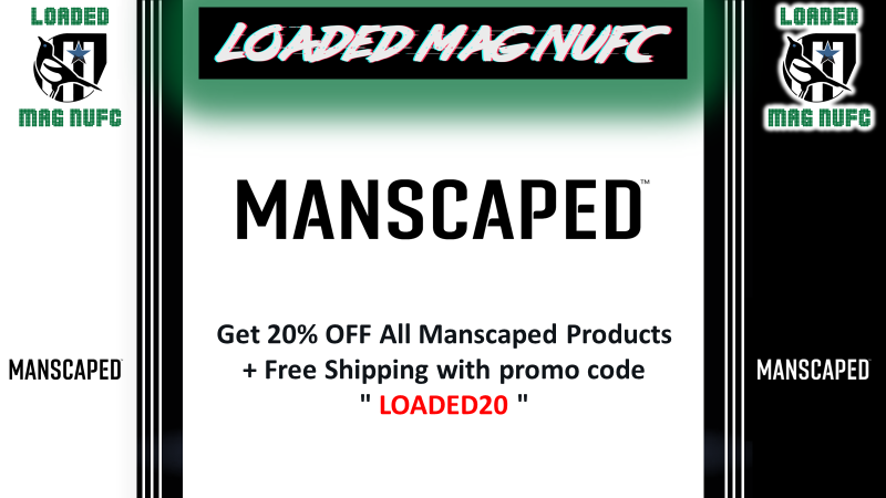 LoadedMagNUFC's tweet photo. Did you know thanks to our new #Sponsor #Manscaped fans of @LoadedMagNUFC & #NUFC can available of this offer
Get 20% OFF @manscaped + Free Shipping with promo code LOADED20 at https://t.co/2bwfoq7ete! #ad #manscapedpod https://t.co/M0u6tyc20c