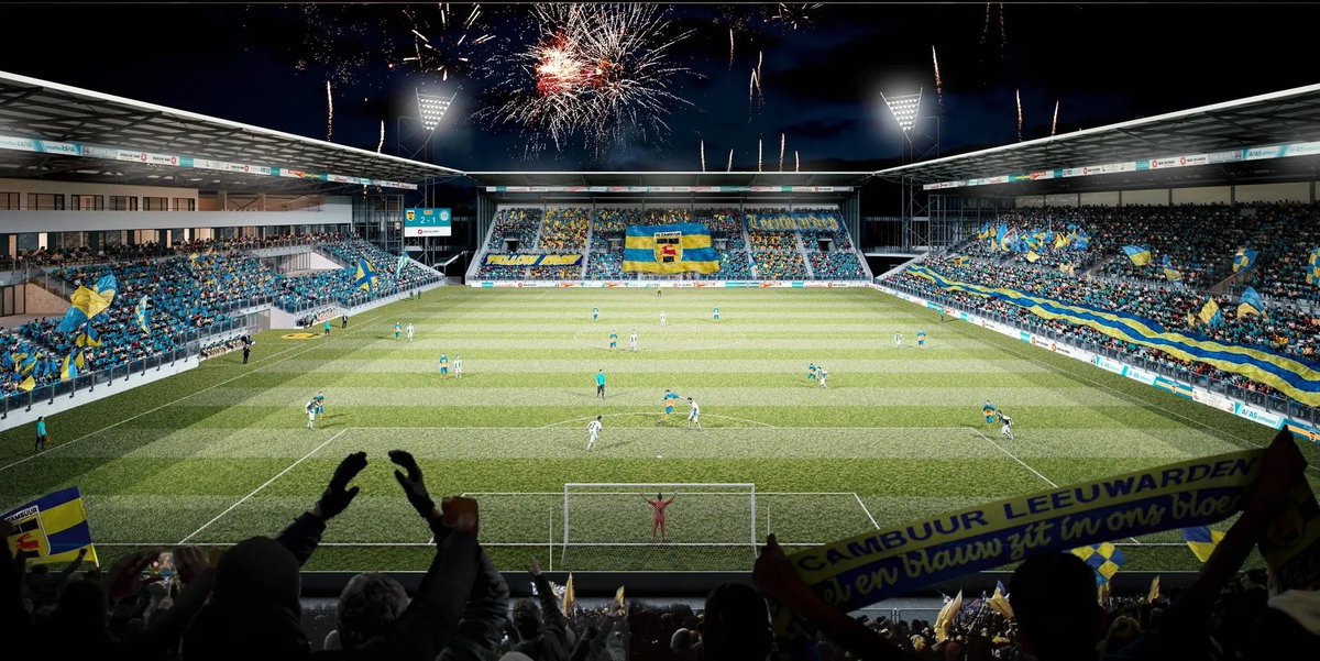SC Cambuur's new 15,000-seat Kooi Stadion is not just a sports arena but a beacon of #sustainability. With 2000 solar panels, hemp insulation, and rainwater recycling, they're setting a green standard in football. @SCCambuurLwd #CambuurKomtEraan offthepitch.com/a/how-small-du…