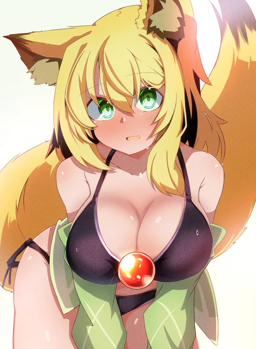 #気温が高いので気が早いが水着絵が見たいビキビキビキニ 