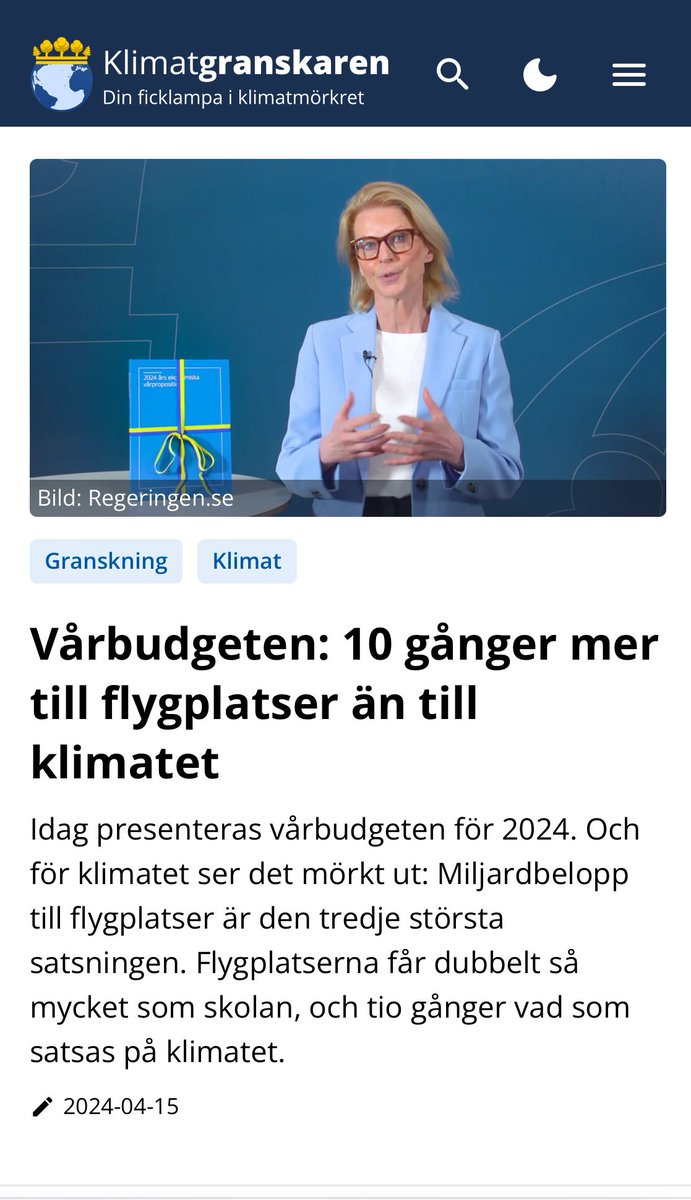 Efter tidigare budgetar som ökar Sveriges utsläpp och larm om missade klimatmål väntade sig många att klimatet skulle vara en av de prioriterade posterna. Istället har man gjort raka motsatsen.