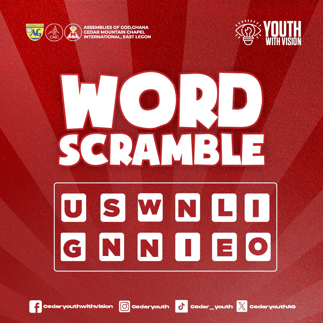 Word Scramble Trivia 🧩🔍
Unscramble the Word!!! 

Let's Gooooooooo! 

#WordScramble
#triviaMonday 
#SendTheLight