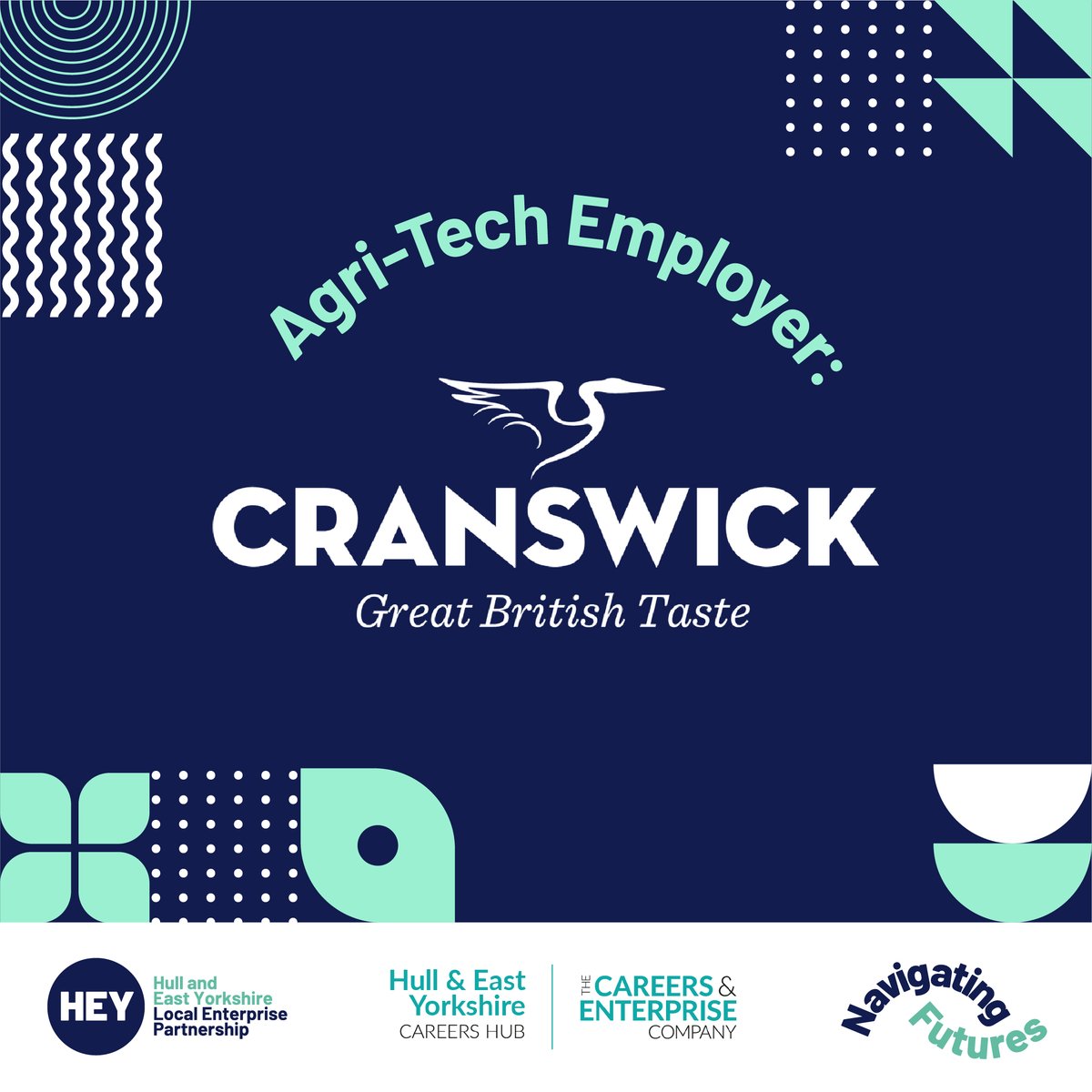 Cranswick was founded in East Yorkshire in 1975 and is now a leading food producer. It employs over 13,000 people – over half of which are based in Hull! #NavigatingFutures