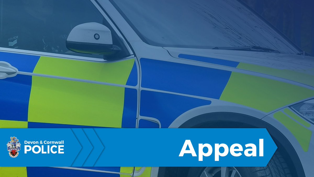 #APPEAL | Police are appealing for witnesses to come forward following a robbery in #Barnstaple. The incident took place on the cycle path behind B&M, between Coney Avenue and Rose Lane, on Monday 8 April between 6.15pm and 8pm. orlo.uk/FG67c