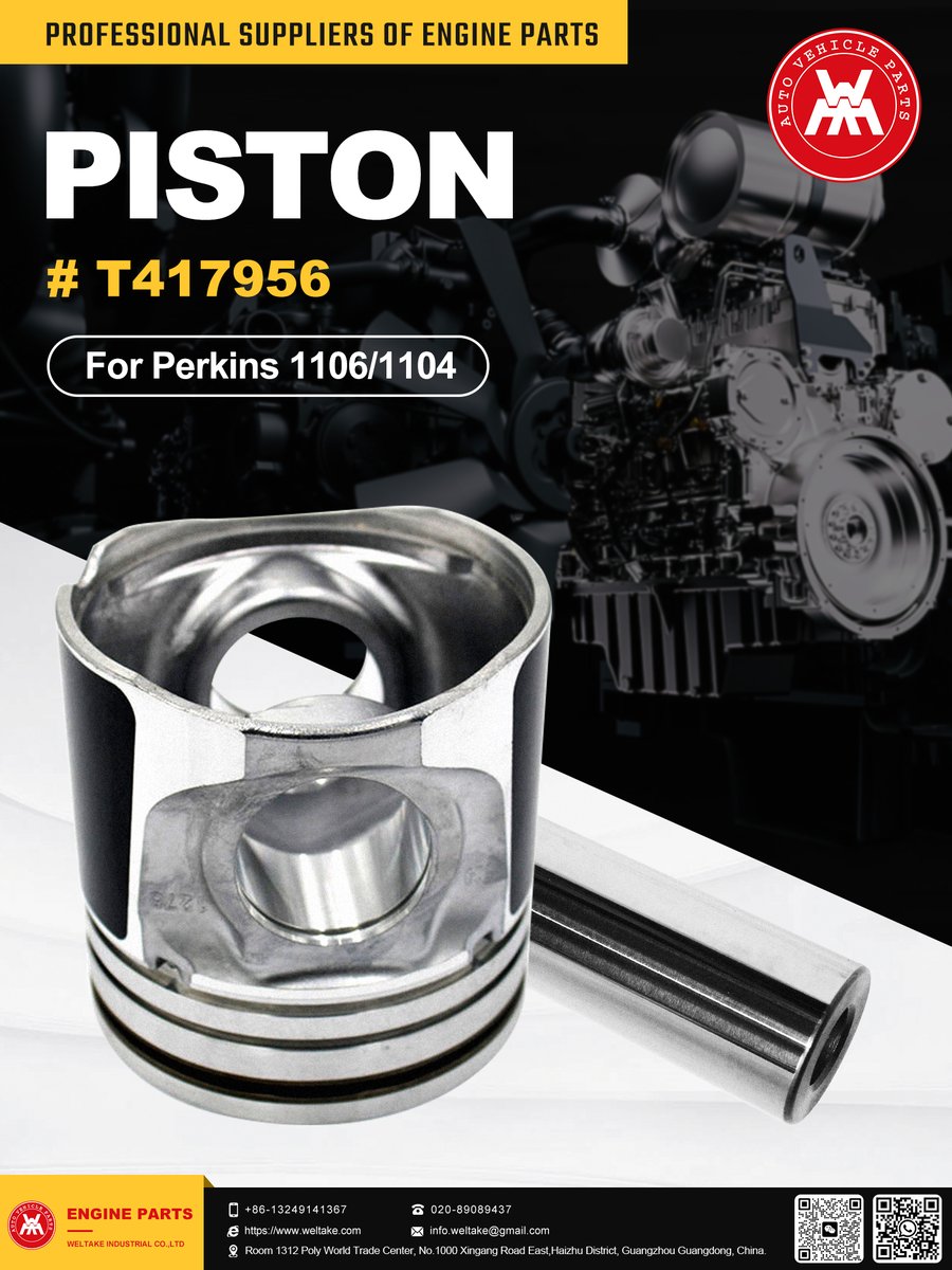 Engine Parts Piston For T417956
#enginespareparts #engineparts #piston #wmm #PERKINS #perkins1106