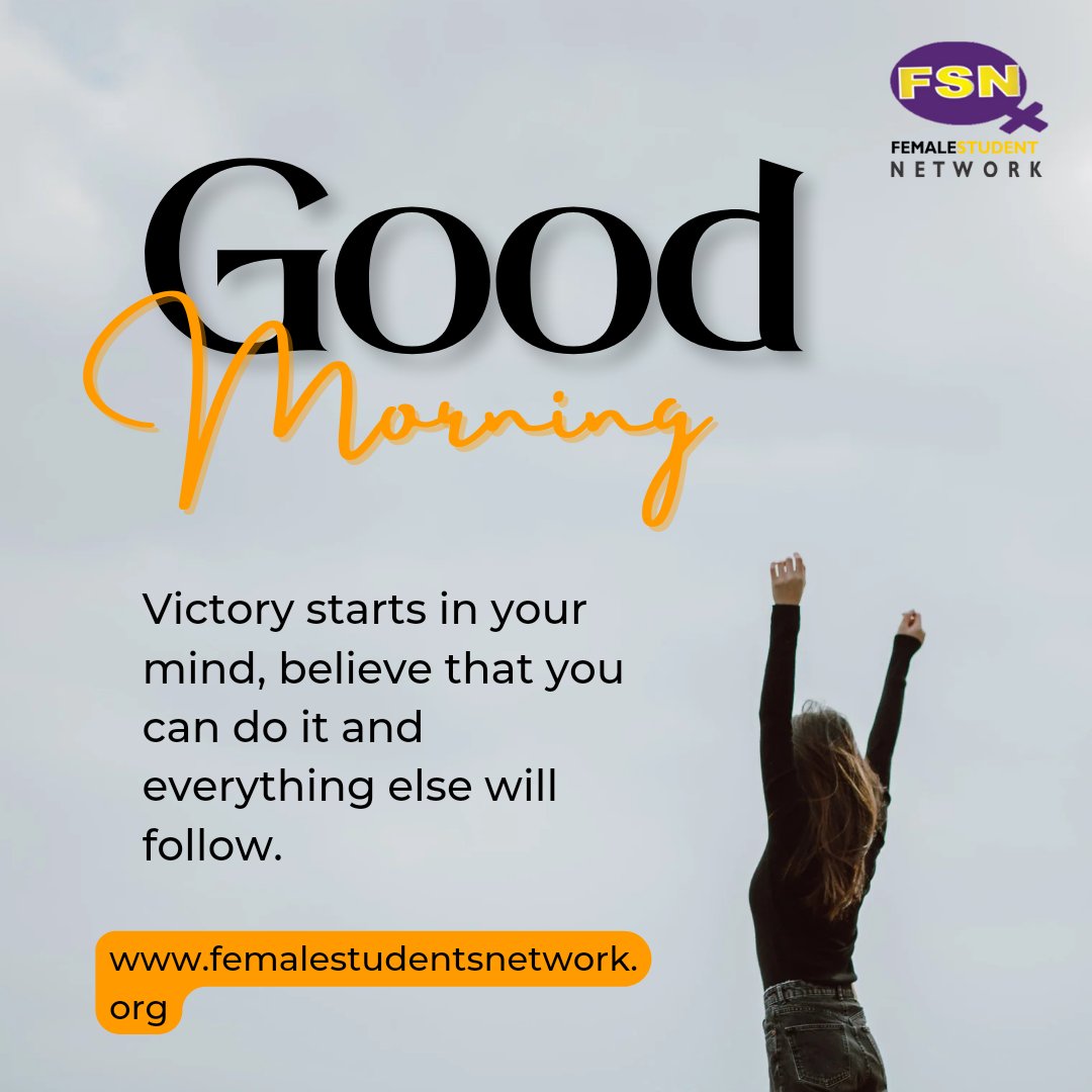femalestudents's tweet photo. #goodmorning on a #monday program your mind for success this week. #MotivationalMonday #MoMo https://t.co/Oc0RLljBT5