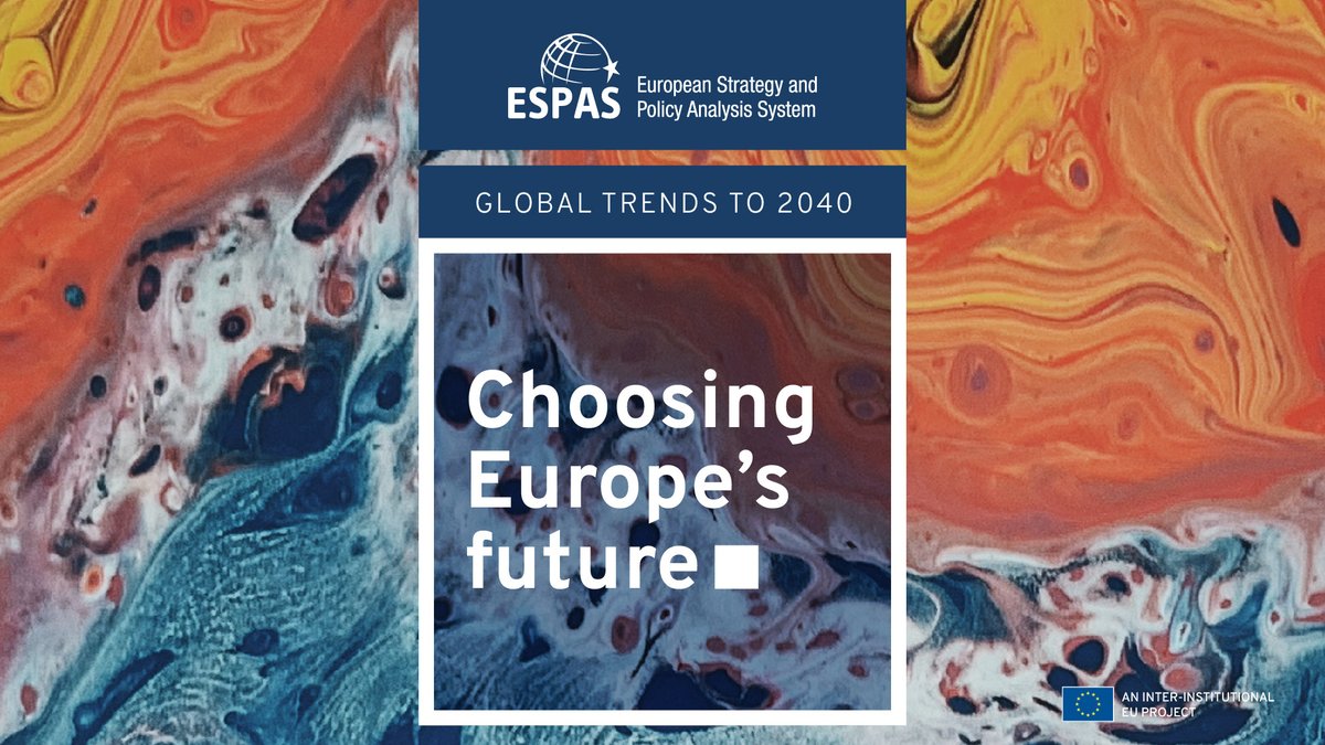 #ESPAS 2024 Global Trends Report coming out today!

Join the launch to learn more about key global trends impacting the EU's strategic choices by 2040. 

🗓️ Today, 16:30 CET.  
📌 Details: espas.eu

#GlobalTrends2024 #EUforesight