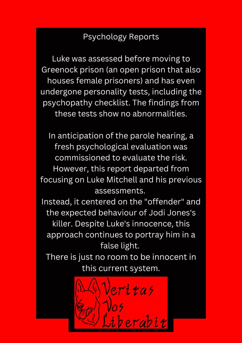 Update Post After serving the minimum punishment part of the sentence imposed on him, Luke Mitchell has a parole hearing today (Mon 15/4). It is extremely unlikely that he will be granted parole. Luke has accepted this and We, alongside all of you will not stop fighting to help…