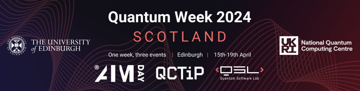 We're looking forward to AIMday Quantum Computing 2024 in Edinburgh today! EPCC's @QuHPC and James Richings will be among the experts exploring QC's potential with industry representatives. Read more on our website: edin.ac/3VLF43r @QInfEdinburgh @BayesCentre