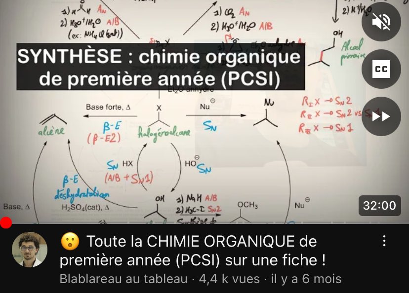 Blablareau's tweet photo. J’avais fait cette vidéo qui résume toute la chimie organique de première année. Vous en avez pensé quoi ? Est-ce que vous aimeriez que je fasse la même chose pour la deuxième année ?

C’est la : https://t.co/hL81nJakoG https://t.co/KIKDbcI6fw
