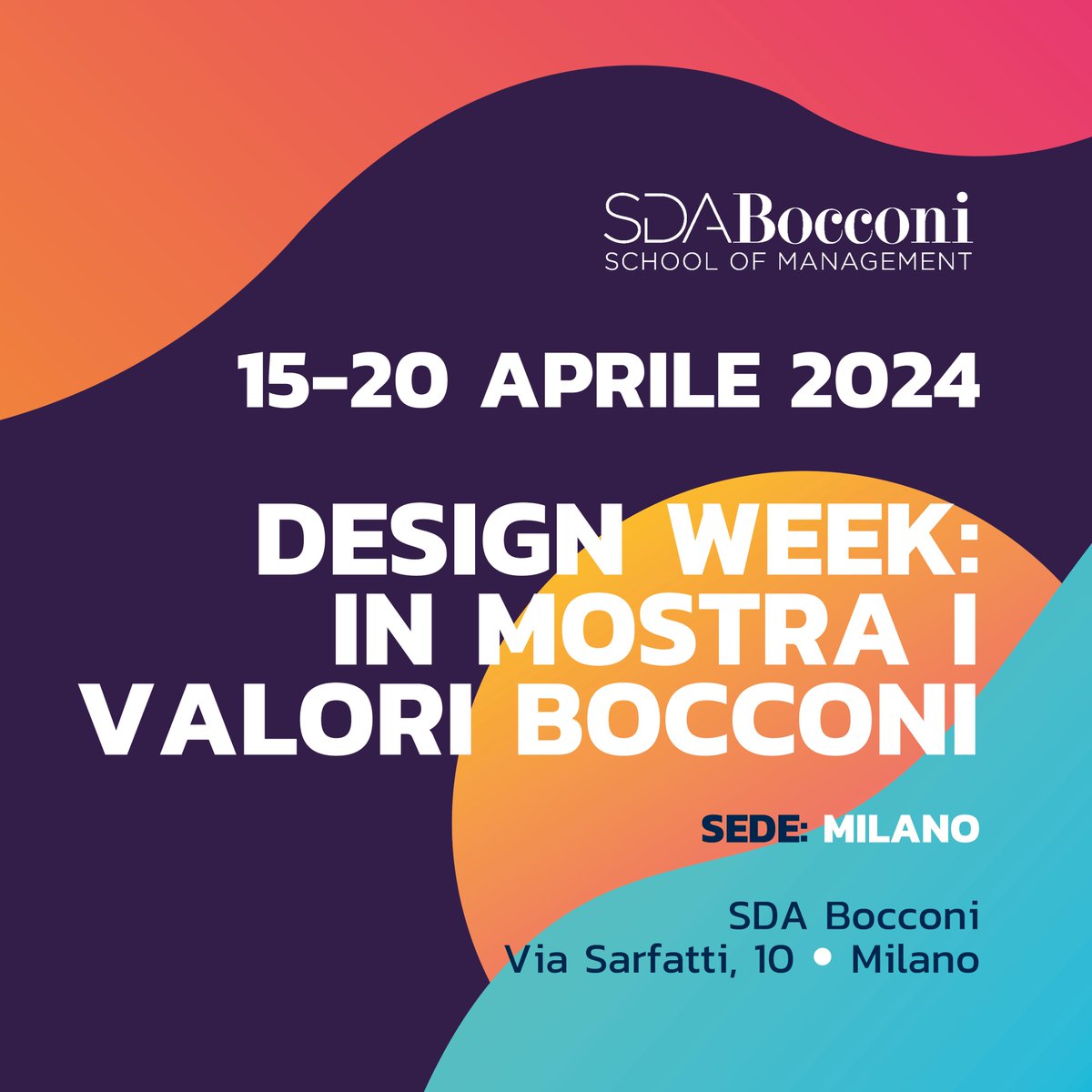 #DesignWeek2024: SDA Bocconi & Roberto Palomba presentano una mostra esclusiva dal 15 al 21 aprile. Scopri 8 pezzi che riflettono i valori Bocconi e esplora il design sostenibile del nostro campus: sdabocconi.it/it/design-week…
