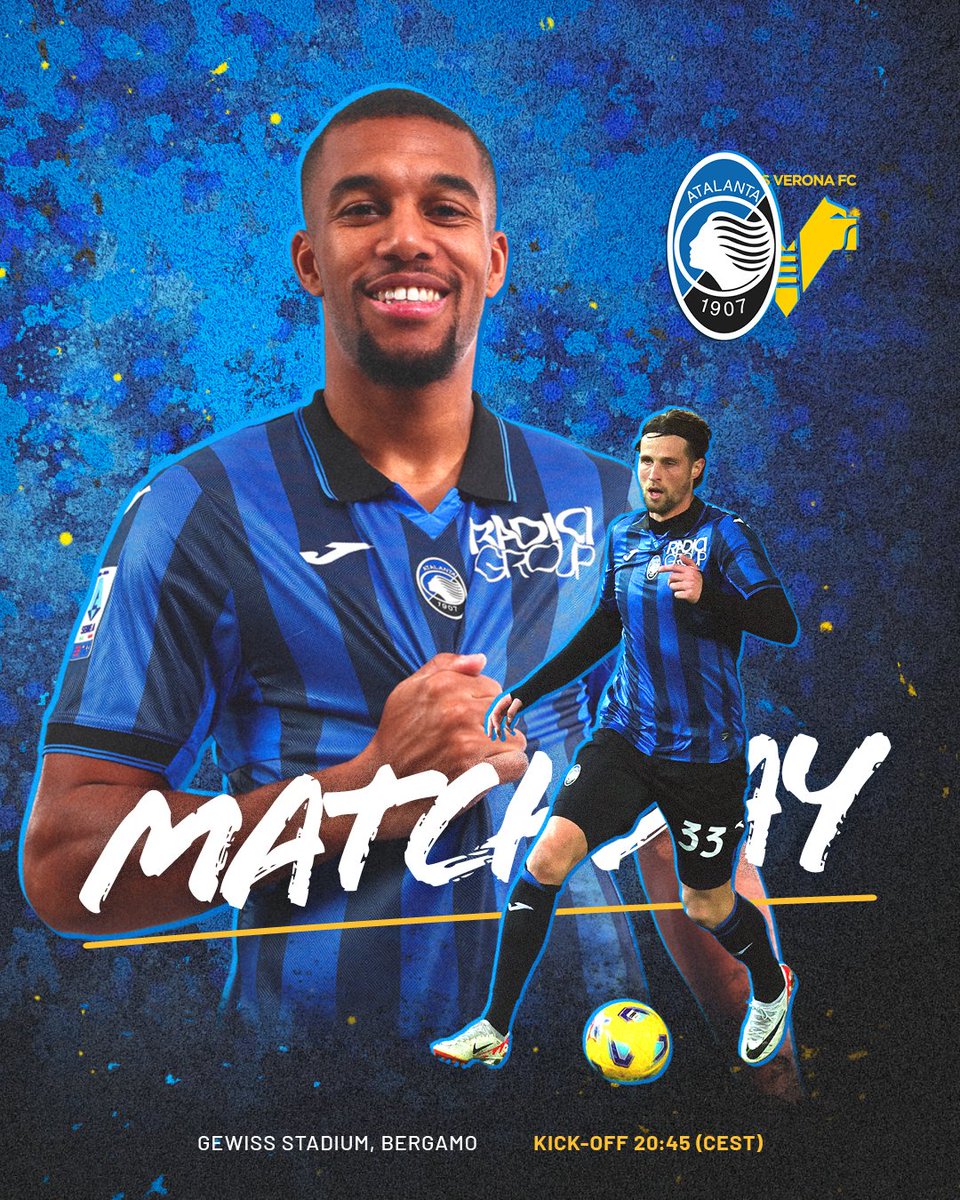 Atalanta_BC's tweet image. Posticipo importante al Gewiss Stadium 💪

Monday night action in Bergamo 🎬

#AtalantaVerona #SerieA #GoAtalantaGo ⚫️🔵