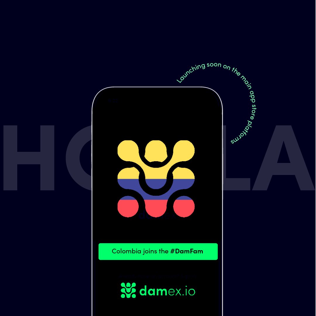 Bienvenidos! Coming soon we debut the Damex App in Latam with our first rollout in Colombia. 

The Damex App is expanding its reach, starting with its first rollout in Colombia. We aim to provide a simple, fast, and secure mobile payment solution, remaining committed to our 'Step…