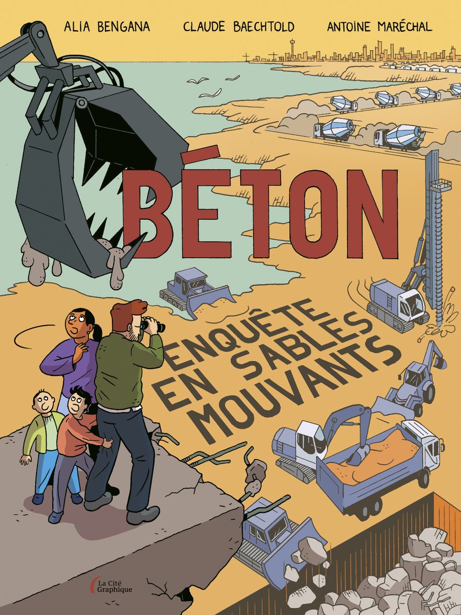 'La BD vaut son pesant d’intérêt, grâce aux dessins très clairs d'Antoine Maréchal, qui sait distiller une foule d'informations dans ses cases bien colorées.' @24heuresch « Béton, enquête en sables mouvants » est disponible en librairie » 📚