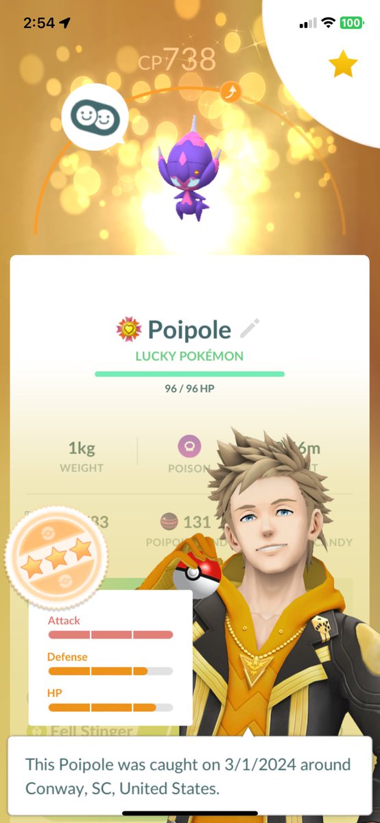 SaxSzn's tweet photo. 🐲BEST BUDDY #49🐲
☠️ Lucky Pokemon
☠️ Ultra Beast
☠️ ⭐️⭐️⭐️ 15 Attack
#PokemonGo #Poipole https://t.co/QklyUCZTIs