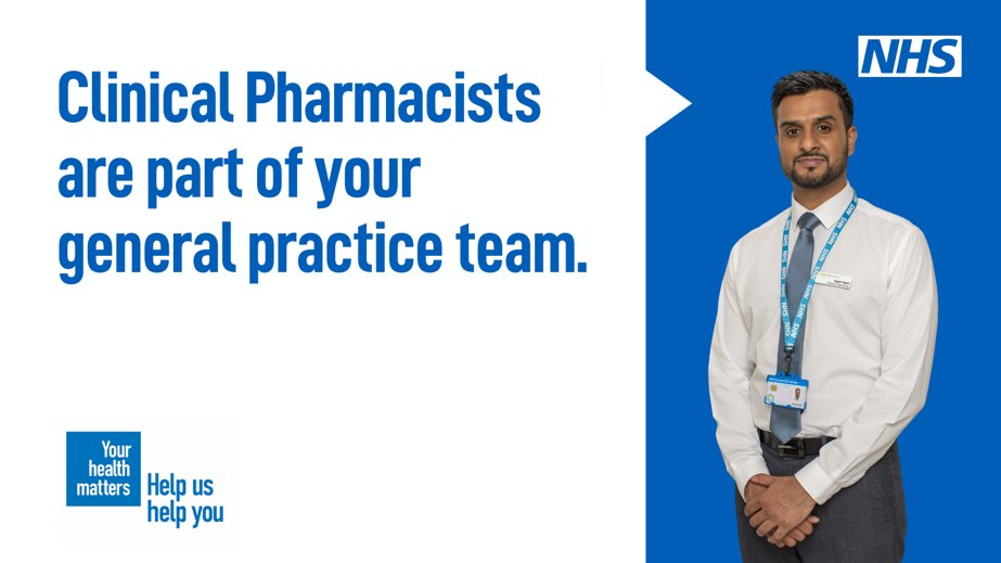 HorfieldHC's tweet photo. We have Clinical Pharmacists in our #GeneralPracticeTeam. 
They can help by:
• Reviewing your medicines
• Agreeing and making changes to your prescriptions
• Advising about medicines and possible side effects https://t.co/S02gSt3tvh