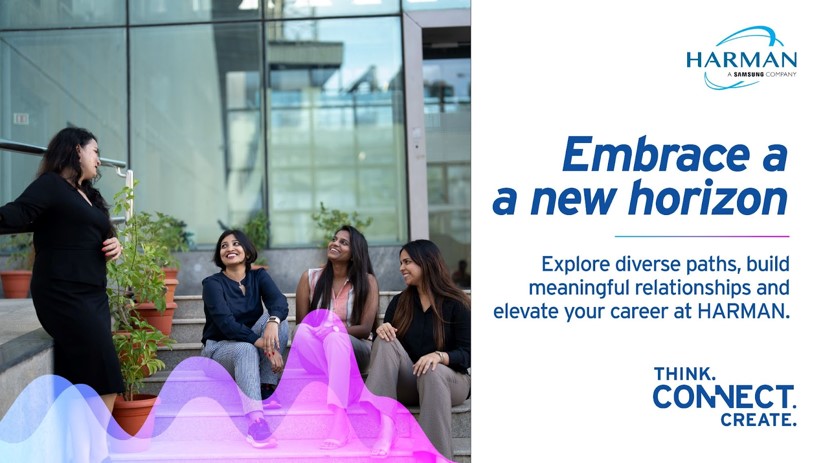 At HARMAN, we strive to practice inclusion from the grassroots level, ensuring our talented women professionals are given opportunities, visibility, encouragement, and empowerment to thrive. Explore open roles - bit.ly/49AxYme​ #HARMAN #HARMANConnectsMe