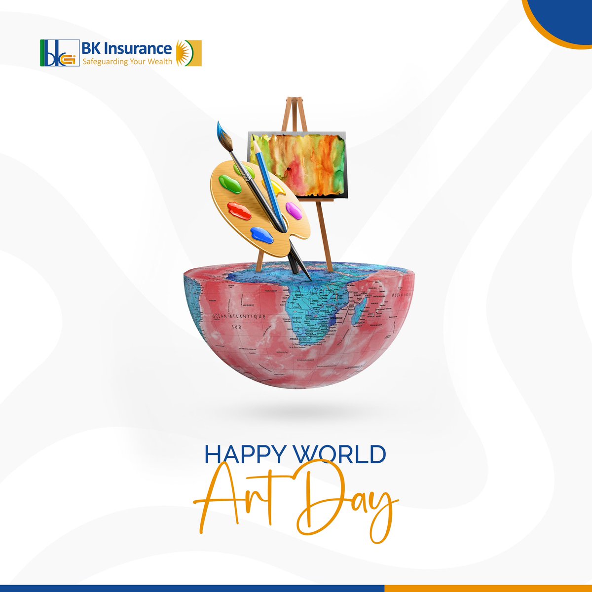 Happy new week! Today we celebrate every artist who adds color and emotion to our world. Happy world art day! How has art touched your life? Share your story or favorite artwork in the comments! #BKInsurance #RwoX #Rwot