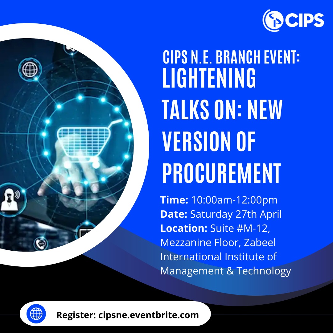 🌟 Join us for Lightning Talks on the New Version of Procurement 🌟 Dear Students, Interested in joining? This is an upcoming networking event by CIPS Northern Emirates Branch! for Registration Contact; +971507205451 ⚡Registration is free of charge⚡ #cips #registration #dubai