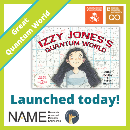 Today is the day! To celebrate #Quantum Day we have worked with @GreatSciShare and Artful Fox Creatives to create this ⚛️ ‘Izzy Jones’s Quantum World’ and Guided Enquiry resources enable pupils to work like quantum scientists available from TODAY!!! #GSSfS2024