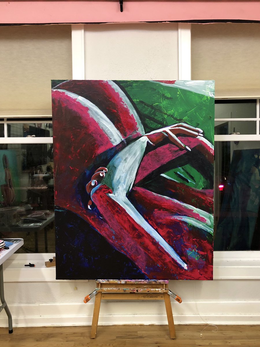 anthonycre8's tweet photo. Update on this new 5ft by 4ft
Acrylic on Canvas 

“The [painting] always tells you what the next step is. - “

#studio3 #acrylicpainting #painting #texasartist #newbraunfelsart #sanantonioart #austinart #muse #nft #NFTartists #NFTCollection #art #booty #kinkyart https://t.co/c5gna0hFOc