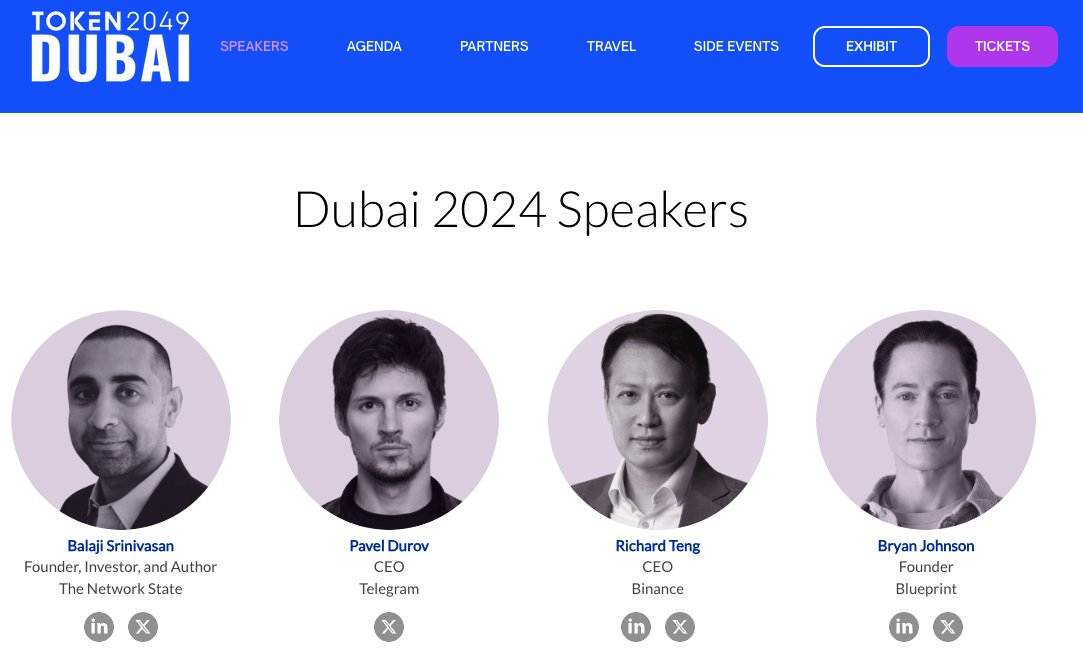 Making crypto - actually - useful! 🔥 What will @durov, CEO & Founder of @telegram, unveil at #token2049dubai this Friday? 👀 Get ready for crypto’s first real-world, really valuable use case. Available to all 900M monthly active Telegram users. We're on the brink of something