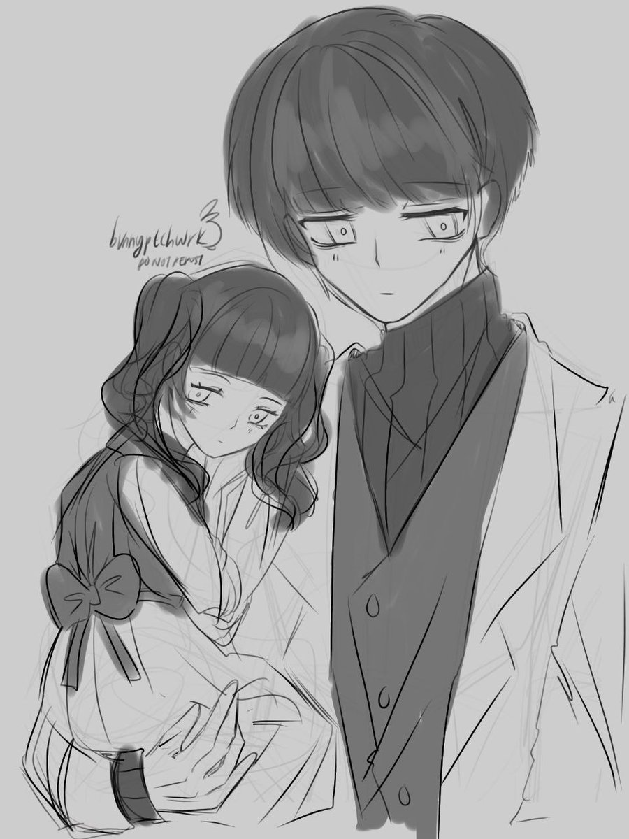 “aging up” characters to watch them struggle with parenthood

(Mob and his daughter (?))
#モブサイコ100 
#mp100