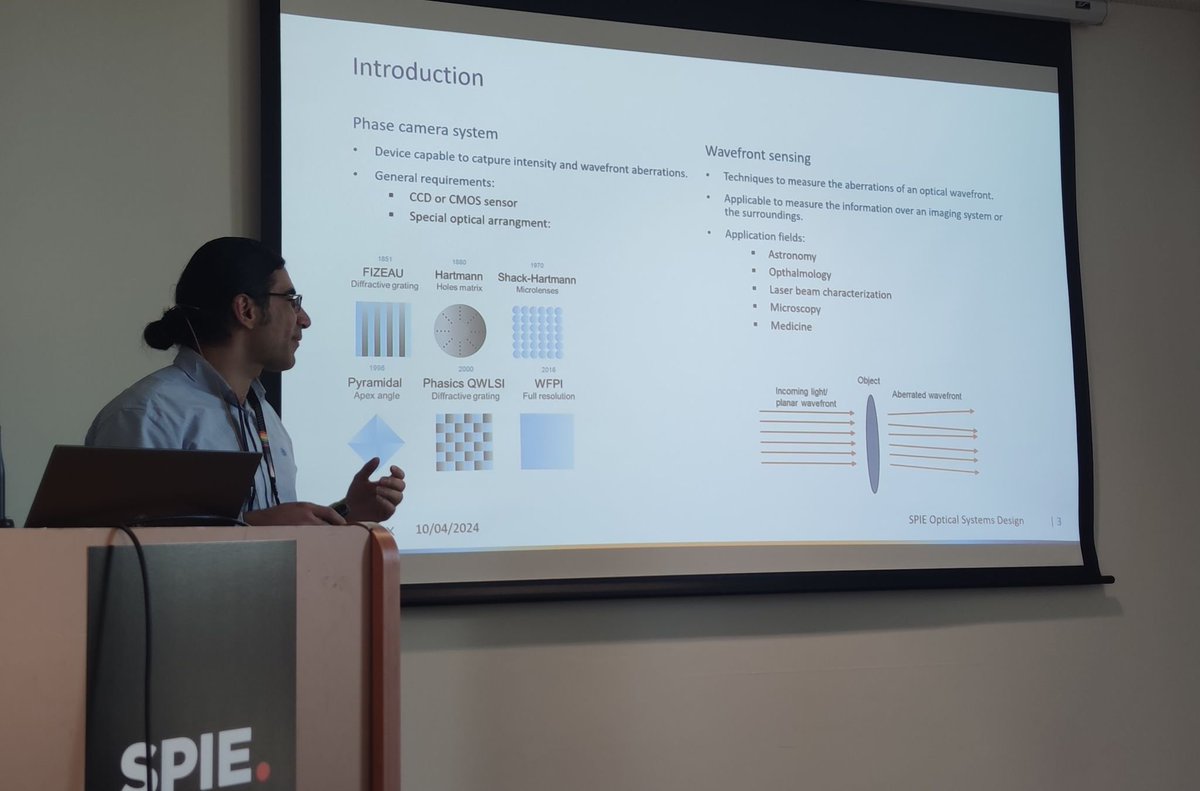 WooptixCorp's tweet photo. Wooptix was pleased to share its latest results on wavefront sensing at #SPIE Optical Systems Design and #SPIE Photonics Europe.
More Information: https://t.co/pQvkTLs692
#photonics #spiephotonicseurope #optics #Wooptix #wavefrontsensing #imaging https://t.co/0fukTPHwrs