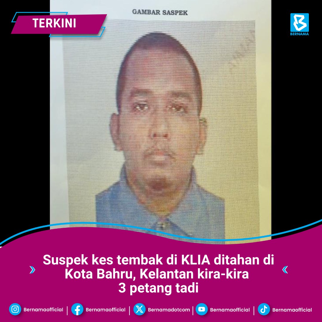 bernamadotcom's tweet photo. 📍 Suspek kes tembak di KLIA ditahan di Kota Bahru, Kelantan kira-kira 3 petang tadi - Ketua Polis Negara

#BernamaNews https://t.co/0tLmBne8R1