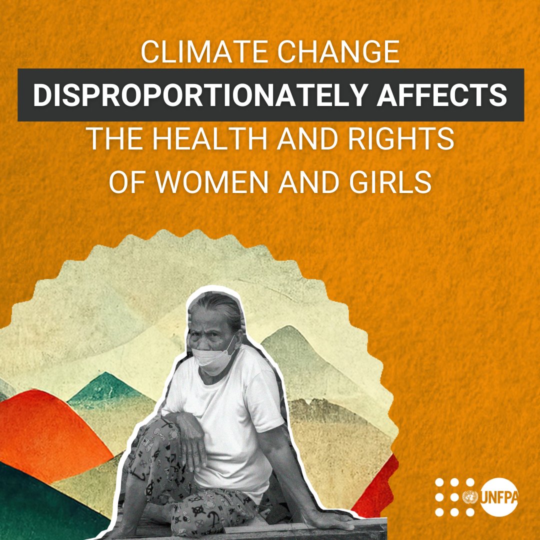 During climate disasters, women don’t stop: 🟠 Menstruating 🟠 Getting pregnant 🟠 Taking care of their families Let's protect their rights to dignity and safety where it’s most needed: unf.pa/39YIypo #StandUp4HumanRights