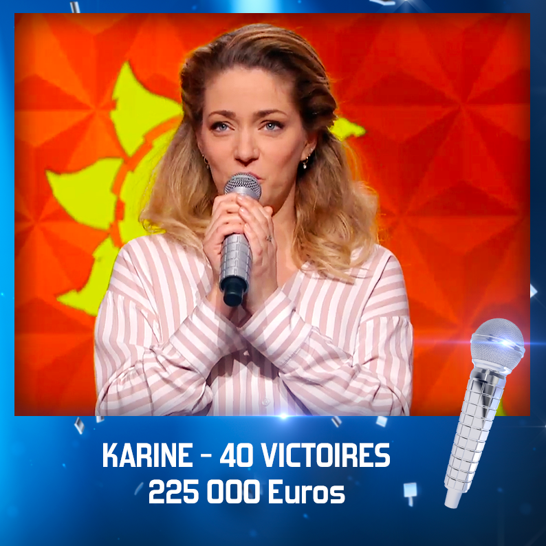 🎙️🎶🎵🎤🎹 40 victoires !! 225 000 Euros !! Bravo Karine et à tout à l'heure pour la suite avec @nagui et toute l'équipe. #NOPLP