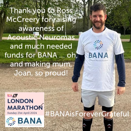 Thank you, Ross. Without people like you, raising awareness and funds for @BANAUK, we couldn’t do what we do! #BANAisForeverGrateful 💙⭐️👏 If you would like to support Ross and BANA, please go to 2024tcslondonmarathon.enthuse.com/pf/ross-mccree… #ThankYou