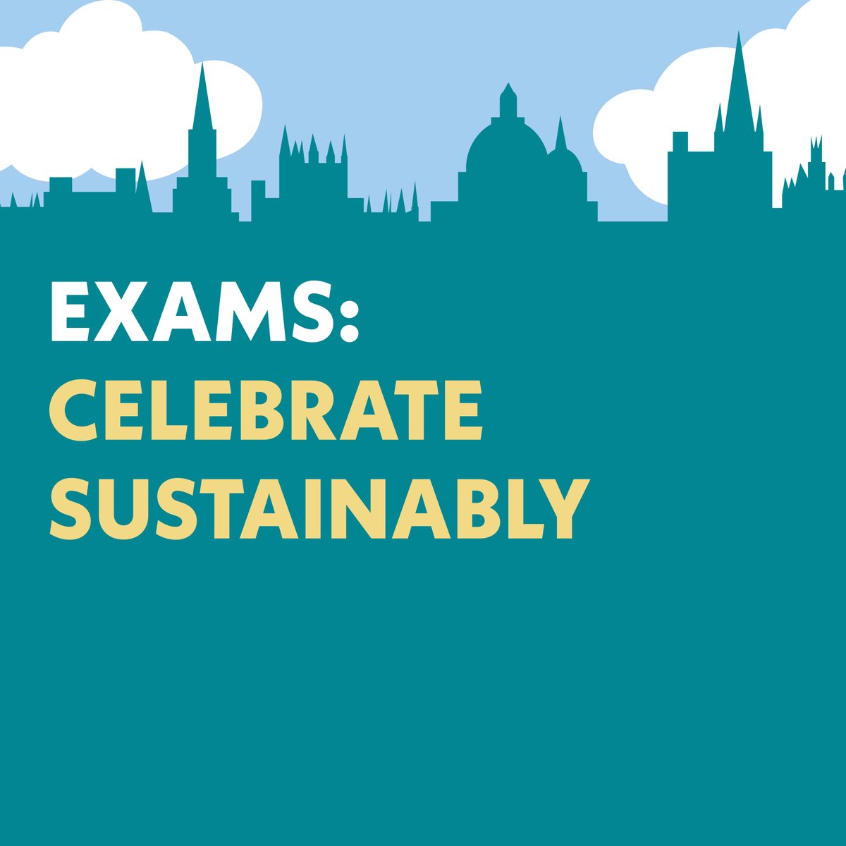 There are lots of ways to celebrate after exams, that won't impact our environment or local community. If you litter by throwing, pouring or spraying substances (even if biodegradable) after exams, you will be liable to a £150 fine: ox.ac.uk/students/acade… #CelebrateSustainably