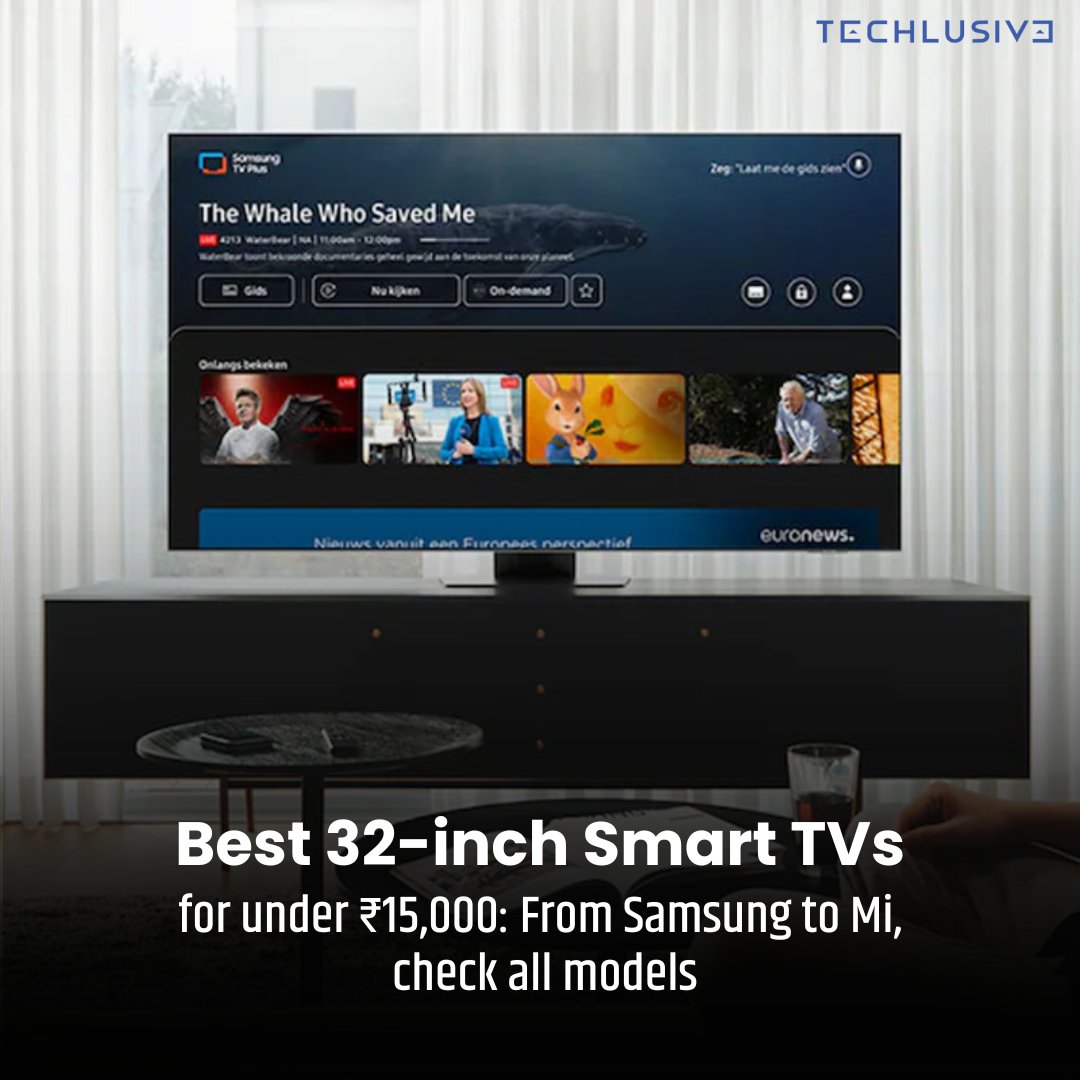 TechlusiveOFCL's tweet photo. If you are looking for a small television with a 32-inch screen, there are several options on the market. We have handpicked the best ones for you.
Full Story: https://t.co/LMMnRwBjcv
#SmartTV #television #32inchscreen #under15k #techlusive #techupdates #TechNews2024 https://t.co/eST2lMb3fu