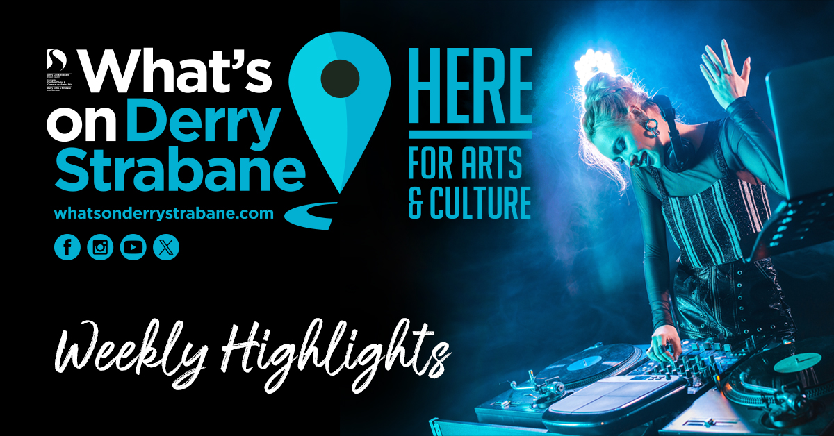 #HEREhighlights 🎭 EquityFest 🎻 Fleadh Mhór Dhoire 🕊️ The Birds and the Bees Quartets - Chamber Choir Ireland 🎤 Singing Mamas Derry 🪩 DJ & Producer Mark Lennon For more info visit shorturl.at/aksKV #HEREforArtsandCulture #whatsonds