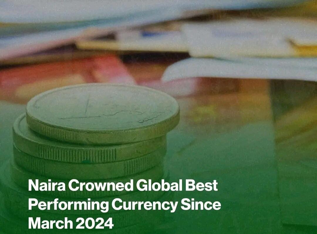 Naira crowned global .best performing currency since march. This is where the @NOA_Nigeria and @FMINONigeria should have jumped in to assert the pride in the subconscious mind of every Nigerian. Not make it look like President Tinubu's team achieved this #BuyNigerian