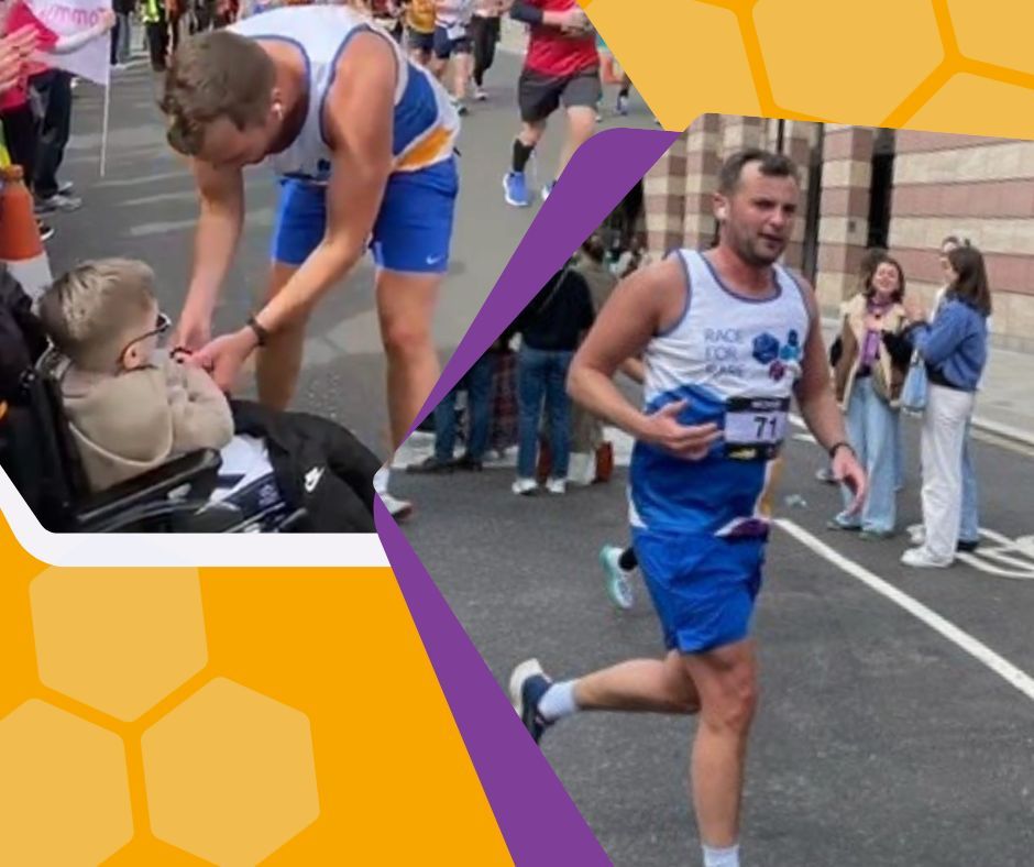 MPSSocietyUK's tweet photo. A huge thank you to Michael Costa who completed the London Landmark's Half Marathon in 1 hour and 49 minutes! He raised £2370.00 in honour of Harvey Brown who has MPS 4 and other families affected by MPS, Fabry, and related conditions. Well done and thank you Michael! https://t.co/VJ2YEe7LGM