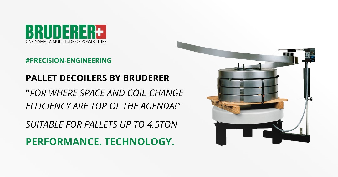 BrudererUK's tweet photo. PALLET DECOILERS, THE SIMPLE AND EFFECTIVE METHOD FOR DECOILING STRIP MATERIAL - Available from our extensive range of coil handling equipment!
Contact us at mail@bruderer.com for more info.
#Bruderer #Ukmanufacturing #Engineering #Manufacturing #Pallets #Coil #Decoiling #Tools https://t.co/TJCQb19Nph