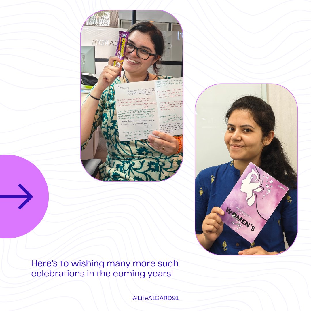 Celebrating Women Every Day. 🌸 This Women's Day, at CARD91, we went all out with heartfelt greetings and sweet treats. Here's to more joyous celebrations ahead! #CARD91 #LifeAtCARD91 #WomensDay #IssuanceSolutions #PaymentSystems #Diversity #Inclusion #WorkEnvironment