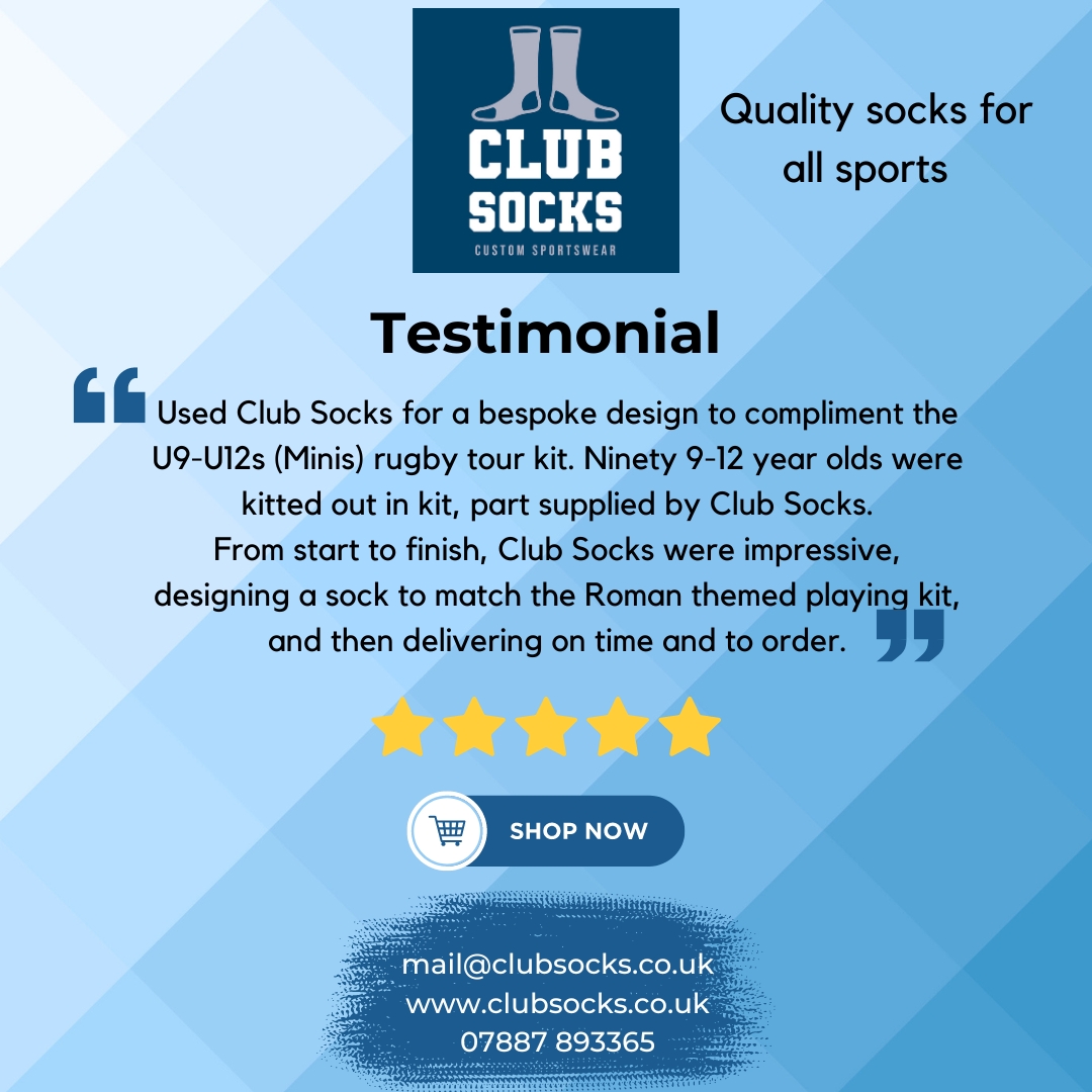 ClubSocks's tweet image. We offer socks for all sports in Junior and Senior sizes. 
Bespoke designs specifically for your club/team are available too!
Get in touch today
#clubsocks #testimonialthursday #customerreview #reviews #customersatisfaction #feedback #sportssocks #bespoke #football #rugby #hockey