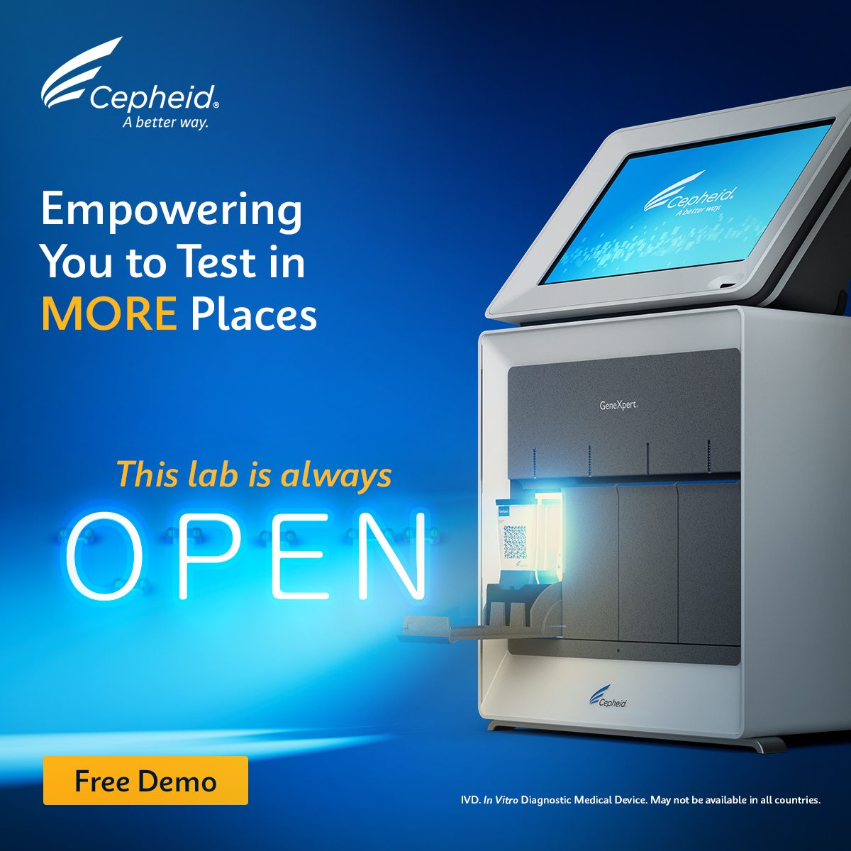 Cepheid’s GeneXpert® system, empowered with 10-color technology, offers a modern and rich user experience. Now even easier to use in any setting, a true point-of-care solution. Arrange your FREE GeneXpert® system with Touchscreen demo now: ow.ly/rJ7v50R6Mgg