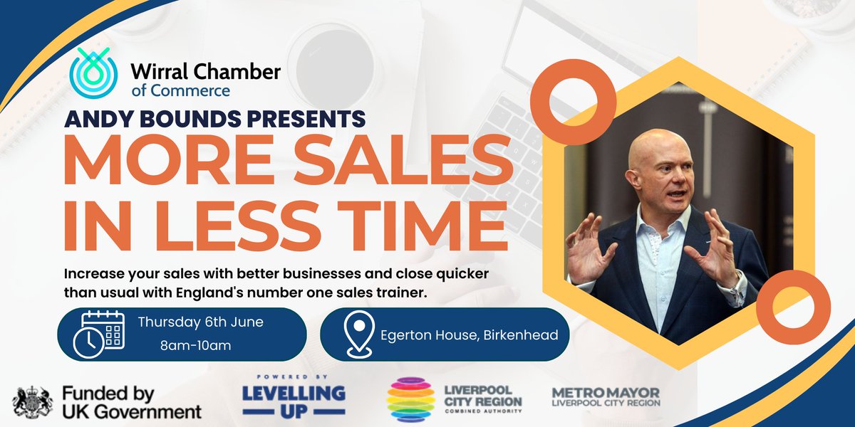 Do you want to learn how to close sales quicker with better businesses? Then join us at Egerton House for ‘More Sales in Less Time’ with the sales trainer of the year, Andy Bounds. 📅 Thursday 6 June⏰ 8am-10am Book your place now. eventbrite.co.uk/e/more-sales-i…