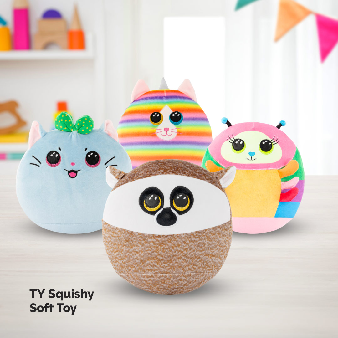 So many fun designs in TY Squishy soft toys 🧸 Which is your favourite?