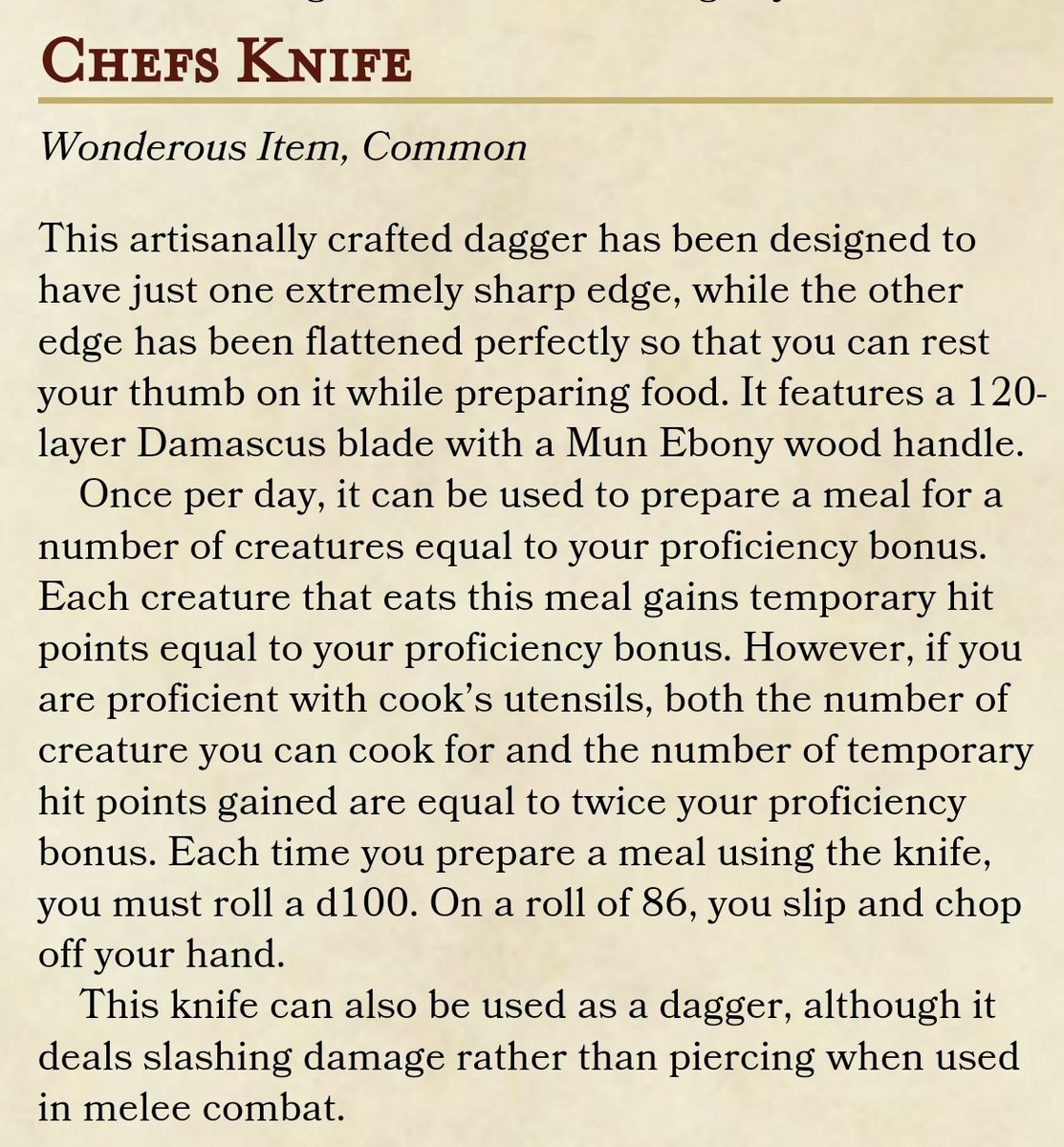 We're currently making a book featuring 101 quirky common magical items. With a big emphasis on the quirky.

Feel free to steal these weird items.

#dnd #dungeonsanddragons #onednd #Magic