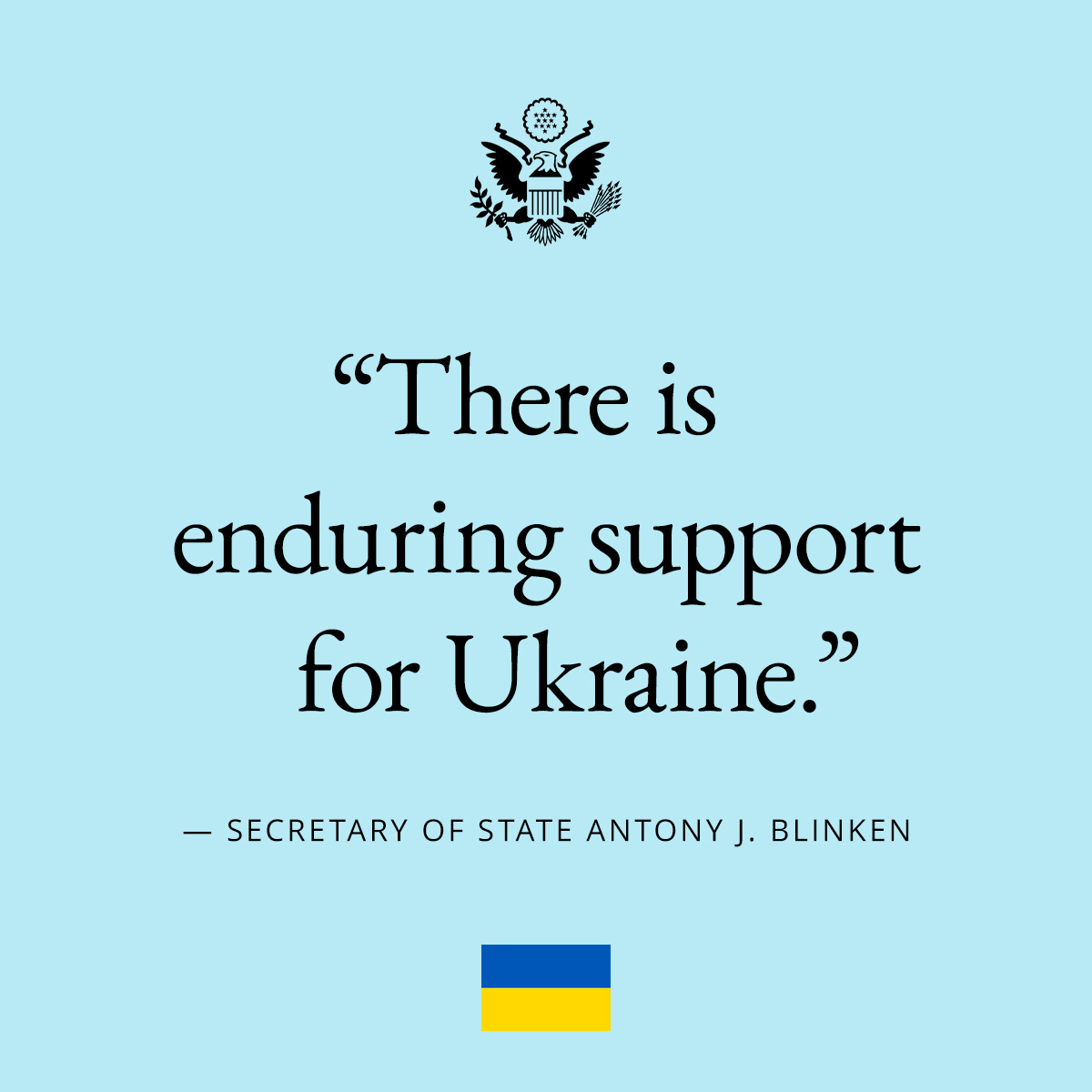 Support for Ukraine is not just from the United States, it’s from country after country in Europe and well beyond.