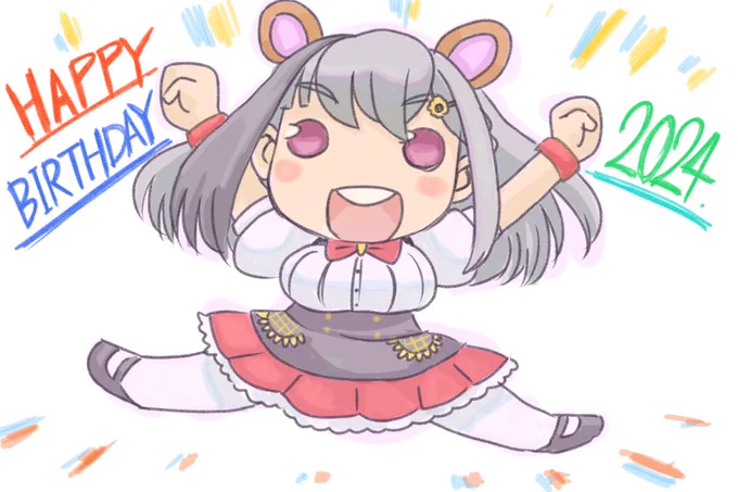 うおぉおーー!!お誕生日!おミミ!!とぉおお!!!気付けば、君の真後ろに!雲母ミミ! #みみみゅーじあむ 