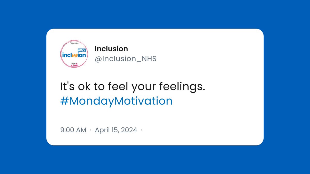 Monday Motivation 💙 It's ok to feel your feelings. #MondayMotivation #MentalHealth #GrowthMindset