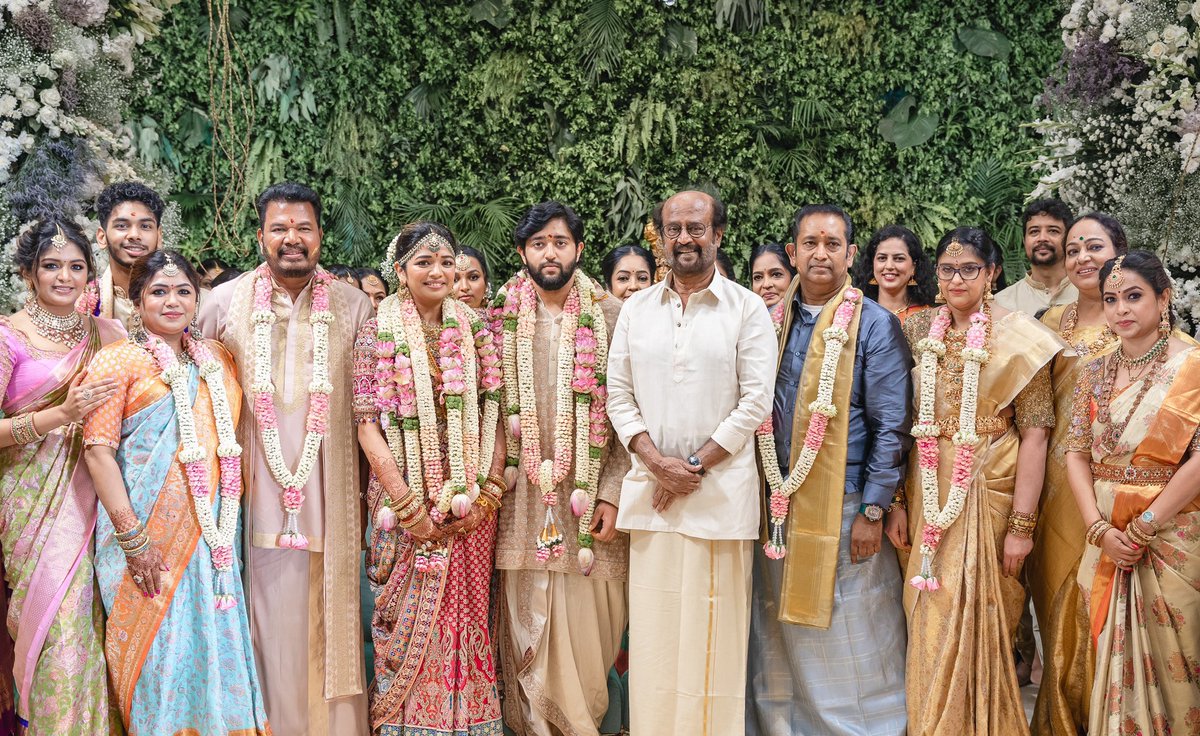 #Thalaivar latest @ director @shankarshanmugh ‘s elder daughter Aishwarya Shankar Marriage Function
#TarunKarthikeyan  @rajinikanth